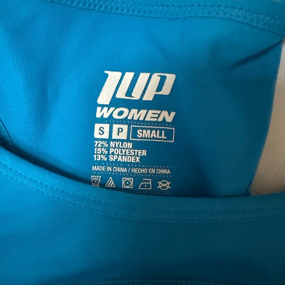 1Up Nutrition Women's Blue Sports Bra - SIZE SMALL - Picture 2 of 7
